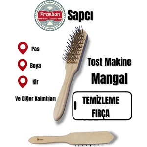 Tel Fırça Pas Temizleme Mangal Yüzey Tost Makinesi Temizleme Fırçası