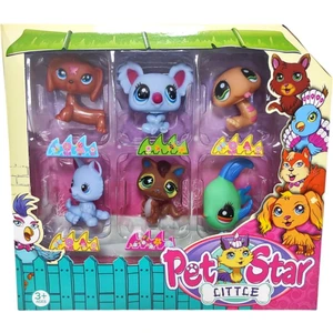 Brother Toys Miniş Ailesi  Pet Shop Neşeli Minişler 6'lı Oyuncak Pet Star