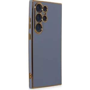 Samsung Galaxy S23 Ultra Kılıf Kenar Detaylı Yumuşak Parlak Silikon