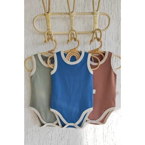 Milena 3lü %100 Pamuk Bebek Atlet Set