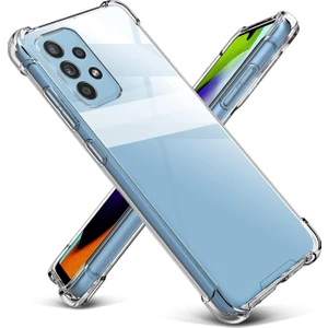 Caseart Samsung Galaxy A52 ile Uyumlu Kapak Köşe Korumalı Airbag Antishock Şeffaf Silikon Kılıf