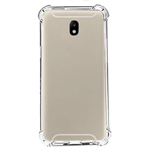 Caseart Samsung Galaxy J7 Pro ile Uyumlu Kapak Köşe Korumalı Airbag Antishock Şeffaf Silikon Kılıf