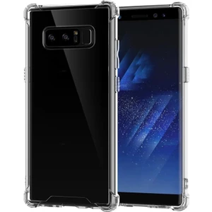 Caseart Samsung Galaxy Note 8 ile Uyumlu Kapak Köşe Korumalı Airbag Antishock Şeffaf Silikon Kılıf