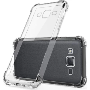 Caseart Samsung Galaxy J7 2016 ile Uyumlu Kapak Köşe Korumalı Airbag Antishock Şeffaf Silikon Kılıf