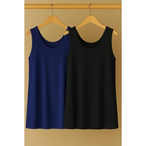 2 Adet A Kesim Rahat Kalıp Basic Kalın Askılı Atlet Tişört