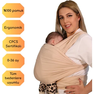 %100 Pamuk CPCS Sertifikalı Sling Bebeğinizin Konforu ve Güvenliği İçin Bebek Taşıma Şalı