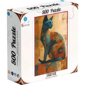 Soi Craft 500 Parça Puzzle Sanatsal Kedi