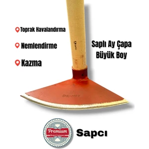 Bahçe Çapa Toprak Ay Çapa [ Saplı ]