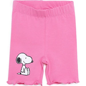 Snooze Baby Kız Bebek Tayt Snoopy Reçme Paça Pembe
