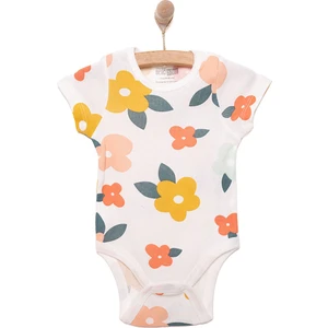 Hellobaby Kız Bebek Body Çıtçıtlı Yaka Kısa Kol Pembe 3 Ay