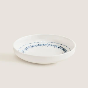Pelion Çukur Tabak 18 cm Mavi/beyaz