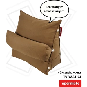 Tv Yastığı Boyun Bel ve Sırt Destekli Yastık Ameliyat Sonrası Yastık Hasta Yastığı  Kahverengi
