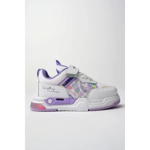 Dory Garantili Işıklı Bağcıklı ve Cırtlı  Çocuk Sneaker Spor Ayakkabı