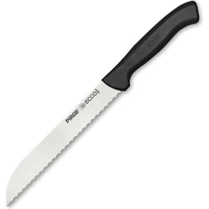 Ecco Pro Dişli Ekmek Bıçağı - Siyah - 17,5 cm