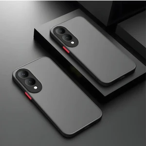 Samsung Galaxy S25 Edge Kılıf Mat Parmak Izi Yapmaz Kamera Korumalı Renkli Tuşlu Sert Silikon Kapak