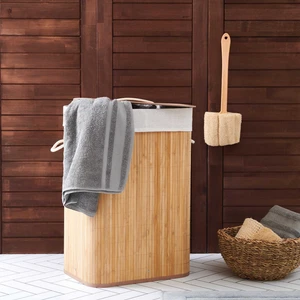 Bambu Çamaşır Sepeti - 60 Litre