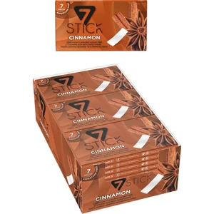 7 Stick Şekersiz 7'li Tarçın Aromalı Sakız 14,5gr (24 Adet)