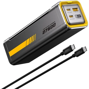 Starship 27.600 Mah 240W Pd3.1 Powerbank, Akıllı Dijital Göstergeli 2si1 Arada Taşınabilir Hızlı Şarj Cihazı, Şarj Istasyonu, Siyah