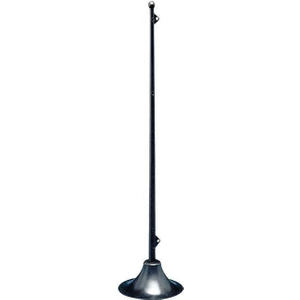 Flag Staff, W/vert. & Horiz. Base, L.290MM, Black