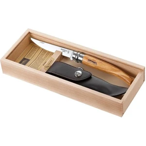 Inox 10 No Ahşap Kutulu Zeytin Saplı Fleto Çakı