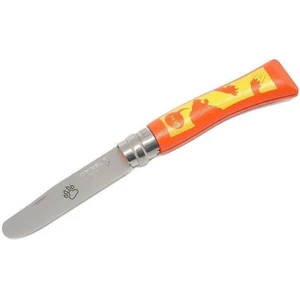 Inox No 7 Aslan Desenli Gürgen Saplı Paslanmaz Çelik Çakı