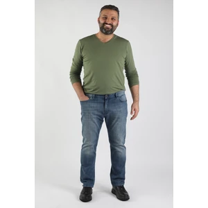 Büyük Beden Basic Jean Açık Mavi