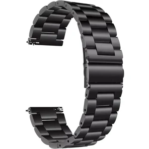 Huawei Watch Gt5 46MM ile Uyumlu Kordon Klasik Baklava Model Paslanmaz Çelik Metal Kayış