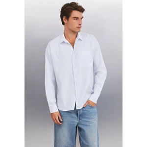 KLEVIS Erkek Gömlek Yaka Regular Açık Mavi Gömlek