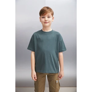 OCTAVE Erkek Oversize Yeşil T-Shirt