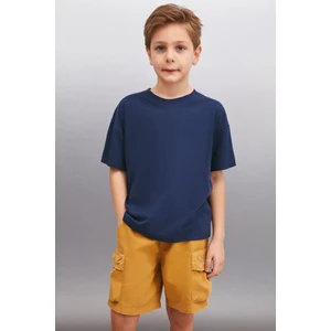 OCTAVE Erkek Oversize Lacivert T-Shirt