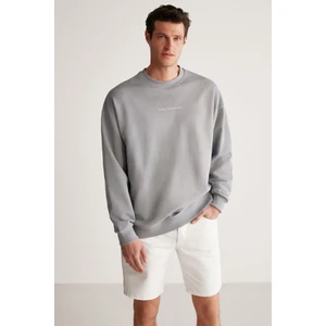 Wıllıe Oversize Açık Gri Sweatshirt
