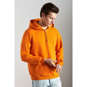 Cancelled Erkek Pamuk-Polyester Turuncu Sweatshirt