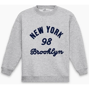 Burke Erkek Çocuk Baskılı Grimelanj Swaetshirt