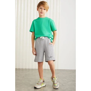 Darvell-grm24007 100% Pamuk Baskılı Erkek Çocuk Şort Grimelanj Şort