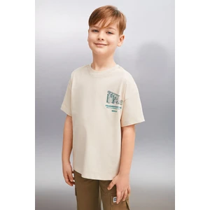 NAEL Erkek Bej T-Shirt