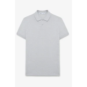 Flexore Erkek %100 Pamuk Kısa Kollu Regular Fit Grimelanj Polo Yaka T-Shirt