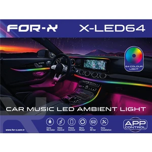 Ambians LED App Kontrollü Rgb Araç Içi For-X X-LED64P