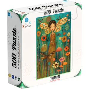 Soi Craft 500 Parça Tuhaf Peri Puzzle, Çizgili Desen ve Premium Kalın Karton ile Eğlenceli Deneyim