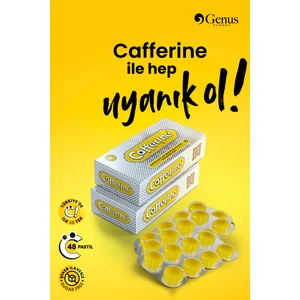 Cafferine, Kafein, Taurin ve C Vitamini Içeren Pastil Takviye Edici Gıda 2'li Avantaj