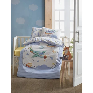 Cottonbox Air Plane Mavi Bebek Nevresim Takımı