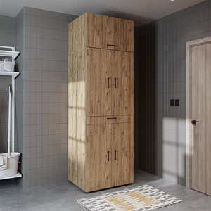 Dora Banyo Dolabı Kapaklı Çamaşır ve Kurutma Makinesi Dolabı 70X230 cm