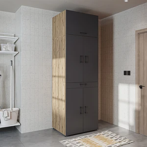 Dora Banyo Dolabı Kapaklı Çamaşır ve Kurutma Makinesi Dolabı 70X230 cm