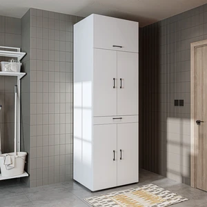 Dora Banyo Dolabı Kapaklı Çamaşır ve Kurutma Makinesi Dolabı 70X230 cm