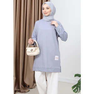 Yazlık Kadın Tesettür Bisiklet Yaka Terletmeyen Penye Kumaş Tunik