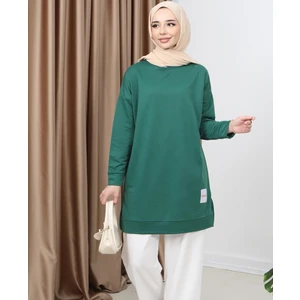 Yazlık Kadın Tesettür Bisiklet Yaka Terletmeyen Penye Kumaş Tunik