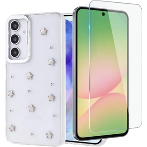 Samsung Galaxy S25 Plus Kılıf Kutup Desenli Yıldız Kapak + Nano Ekran Koruyucu