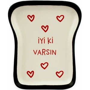 Iyi Ki Varsın! ❤️ Tasarım Tost Tabağı - Kahvaltı Sunum Tabağı