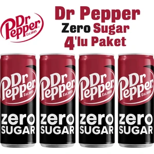 Dr. Pepper Dr Pepper Zero Sugar 330ml  4'lü Paket