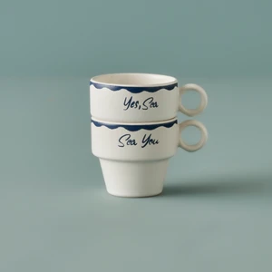 Marine Seramik 2'li Espresso Seti Mavi (105 Cc)