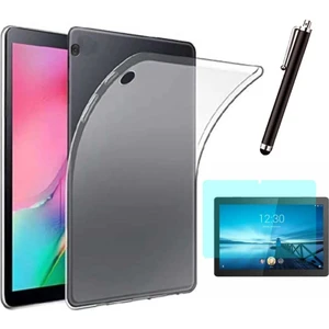 Lenovo Tab M10 Tb X505F ve Tb X605F Uyumlu Şeffaf Kılıf Cam Kalem Set